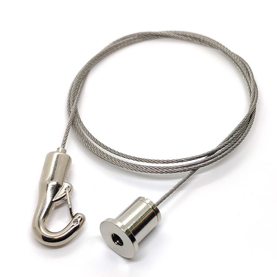調節可能な高さのワイヤー ロープとのグリッパーの使用を音響パネルを掛けるフック ケブル型