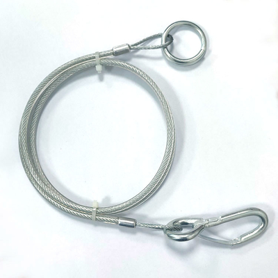 TPU PUポリ塩化ビニールPAのコーティングの鋼線ロープはステンレス鋼 ワイヤー ロープの安全ケーブルを投げる