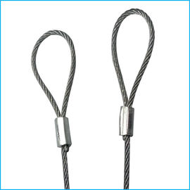 保証ケーブルのためのループ1000mmとの鋼線ロープの吊り鎖1.2mm 7x7