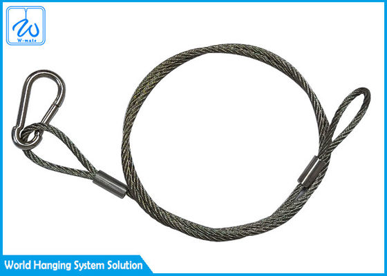 照明設備のための電流を通されたステンレス鋼3mmワイヤー ロープの吊り鎖の安全ケーブル