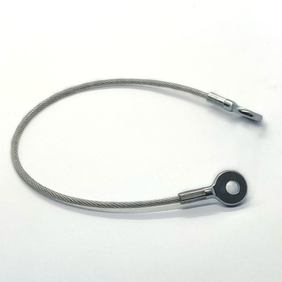押されたアイレットが付いているステンレス製の316鋼鉄ロープ ワイヤー吊り鎖用具