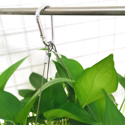 植木鉢のトグル ハンガー ワイヤーは掛かる植物のバスケットのためのステンレス鋼 ワイヤー ケーブルのグリッパーの端付属品をロープをかける