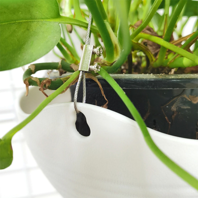 植木鉢のトグル ハンガー ワイヤーは掛かる植物のバスケットのためのステンレス鋼 ワイヤー ケーブルのグリッパーの端付属品をロープをかける