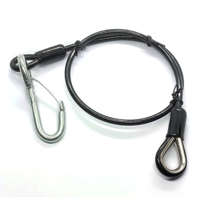 鋼鉄ケーブルのホックが付いている吊り鎖によって電流を通されるウィンチ ケーブル ワイヤー ロープの吊り鎖