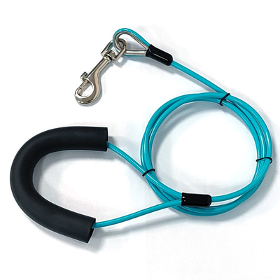 犬ペット小犬の安全馬具の適用範囲が広い慰め引き込み式犬の鎖のための調節可能な長さの安全鋼線の鎖