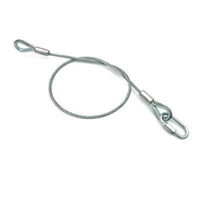 スピーカー用安全ロープ ワイヤロープ 直径3mm 長さ60cm またはカスタマイズ可能