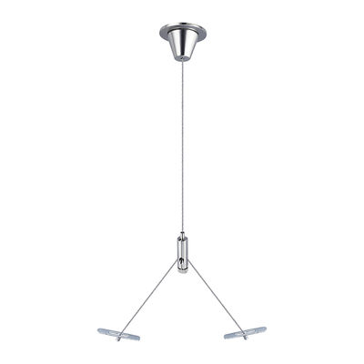 照明吊り下げ用ステンレス鋼Y字ケーブルキット(グリッパー付き)