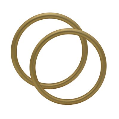 マットゴールド陽極酸化仕上げアルミニウムスリングリング調整可能