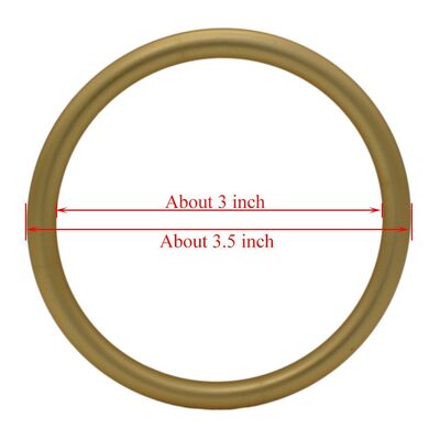 マットゴールド陽極酸化仕上げアルミニウムスリングリング調整可能