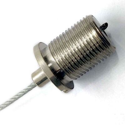 クイック・コパーの連結器 男性スレッドケーブルグリッパー ツール ブラス素材 電線ロープクリップ 照明用アクセサリー