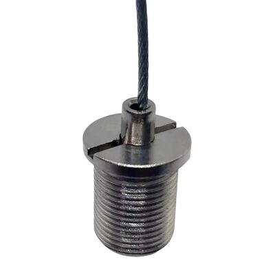 クイック・コパーの連結器 男性スレッドケーブルグリッパー ツール ブラス素材 電線ロープクリップ 照明用アクセサリー