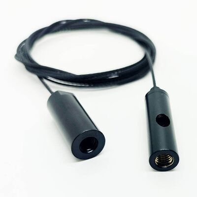 オーダーメイド ブラックコーティング ワイヤロープ ケーブル サスペンションキット 高品質 天井 吊り ワイヤフック 配備 ハードウェア 供給