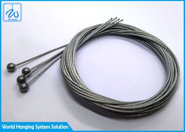 端の球と置かれる高性能1.5mmの吊り鎖ワイヤー ロープ アセンブリ