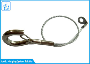 ホックが付いているカスタマイズされた設計ステンレス鋼ワイヤー ロープの付属品1.5mmの安全ロープ