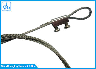 導かれた天井のためのSus304ワイヤー ロープのループ終わりおよびホックの保証ケーブルはつきます