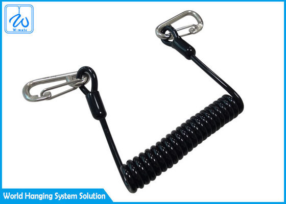 Carabinのコイルばね用具の安全クリップ締縄