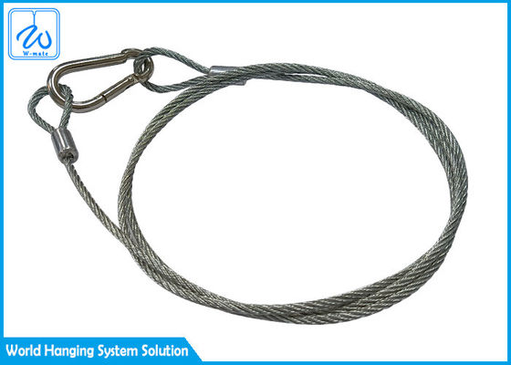 2mmの導かれた標準の電球のための7*7鋼線ロープの締縄の安全ケーブル