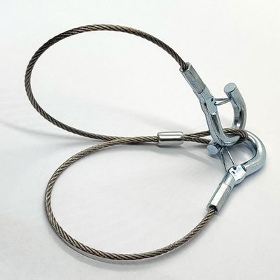 プラスチック皮が付いている1.2mmのステンレス製 ワイヤー ロープの締縄の安全ベルト