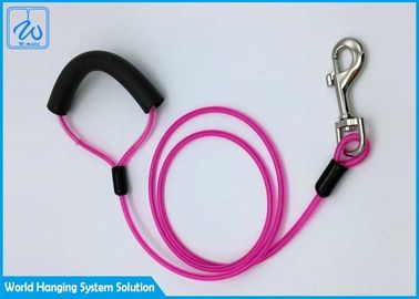 ペット、犬のランナー ケーブルのための注文のタイのドッグ カラーのFlexiのピンクの鎖