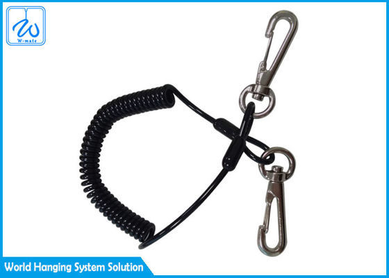 多色刷りの盗難証拠のばねのコイルはKeychain/安全釣ロープを束ねる